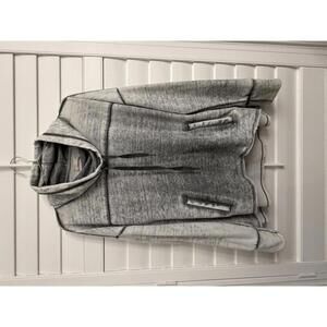 Altar'd State grey funnel neck sweatshirt top with a kangaroo pocket size Large